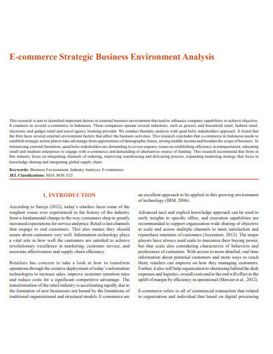 e-commerce-strategic-business-environment-analysis