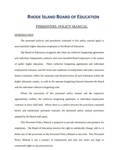 education-board-related-personnel-policy