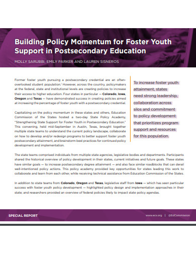 education-for-foster-youth-policy-template-in-pdf