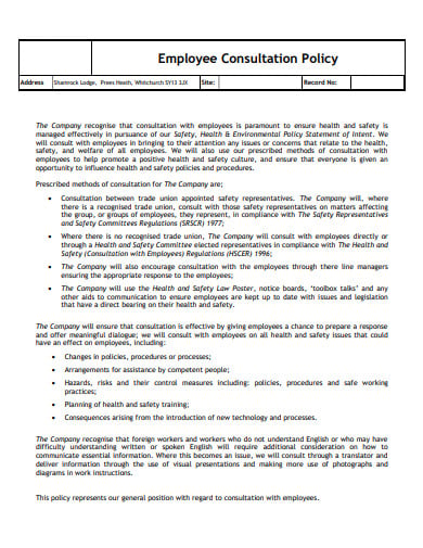 employee-consultation-policy-template