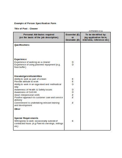 10-personnel-specification-templates-in-word-pages-doc-pdf