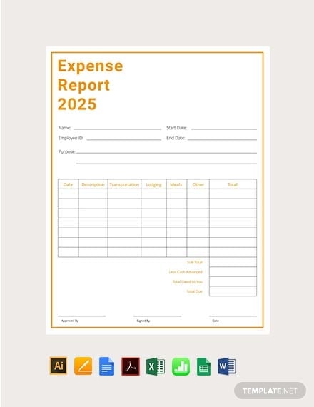 expense report template