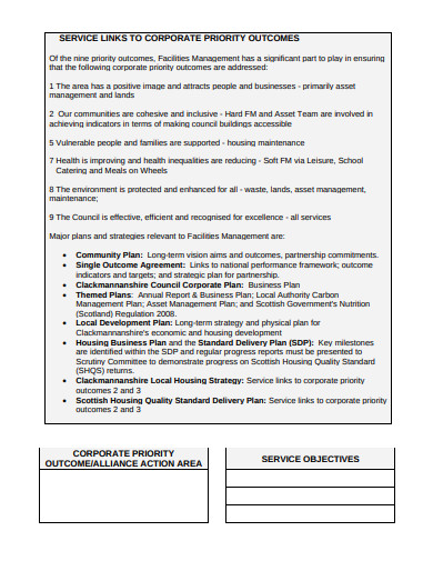 8 Facility Management Plan Templates In PDF