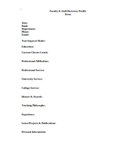 faculty-and-staff-directory-profile-form