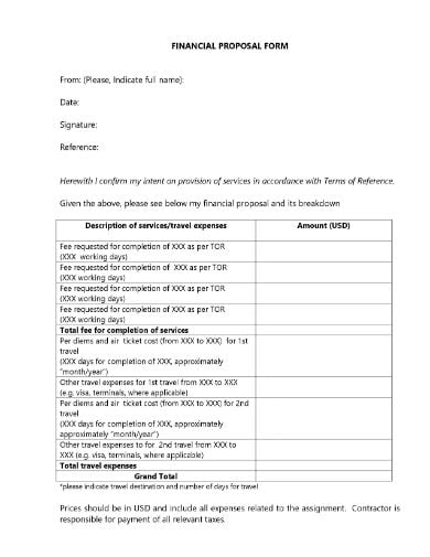 financial-proposal-form