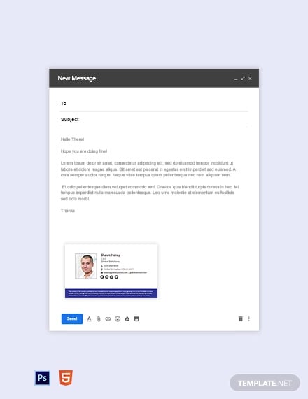 formal email signature template