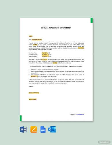 14  Real Estate Offer Letter Template 9  Free Word PDF Format Download 14  Real Estate Offer Letter Template 9  Free Word PDF Format Download