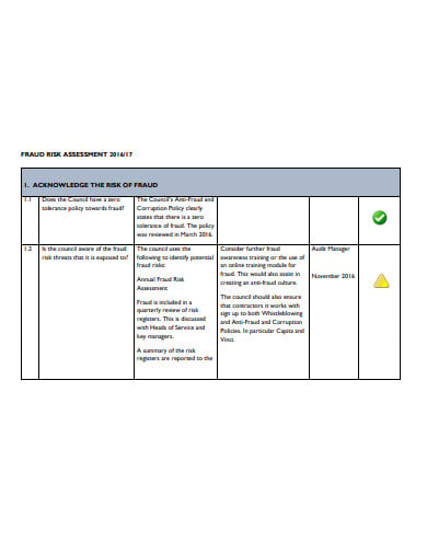 fraud risk assessment in pdf