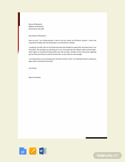 18+ Friendly Letter Format - Sample, Example, Format | Free & Premium ...