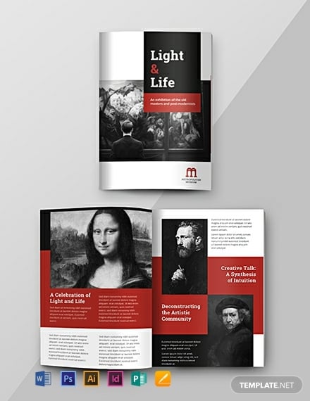 free exhibition catalog template