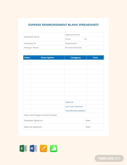 free-expense-reimbursement-blank-spreadsheet-template