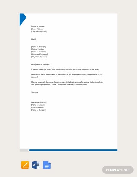 English Letter Template from images.template.net
