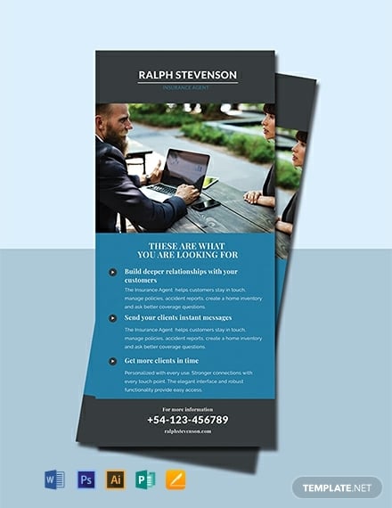 free insurance agent rack card template