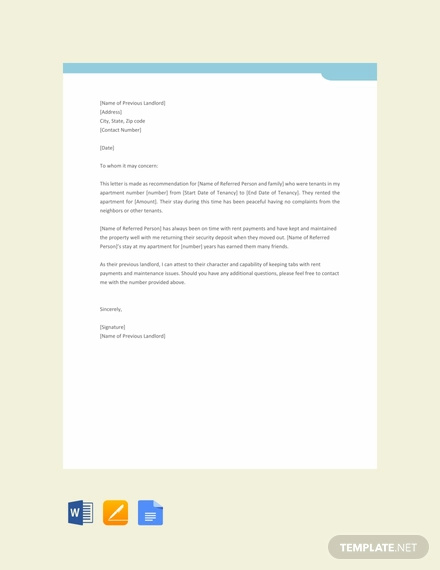 Landlord Letter Templates - 33+ Free Sample, Example Format Download