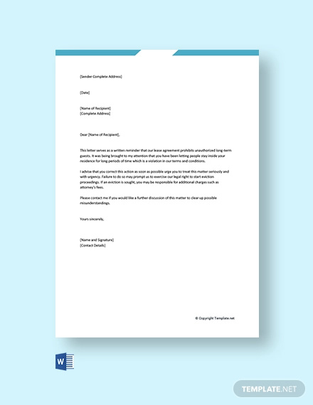 Landlord Letter Templates - 33+ Free Sample, Example Format Download