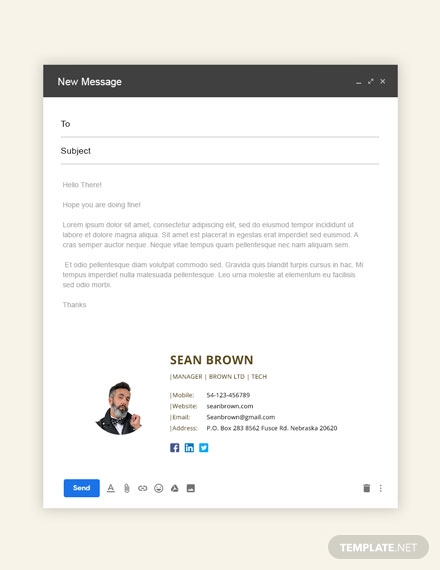 free manager email signature