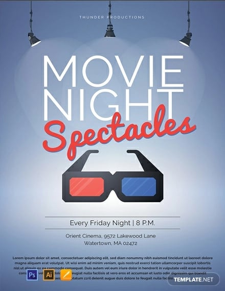 free movie night poster template