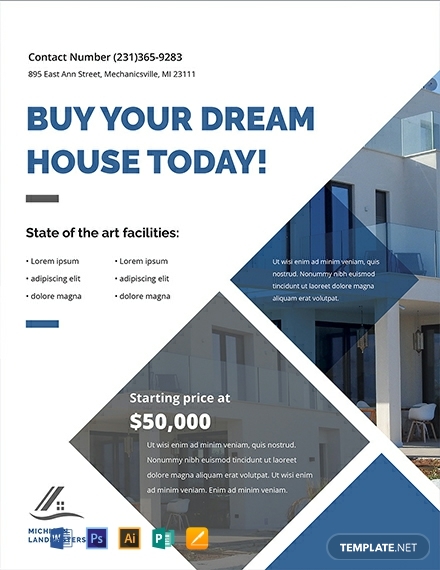 free real estate business flyer template