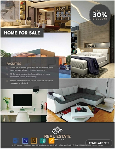 free sample real estate flyer template