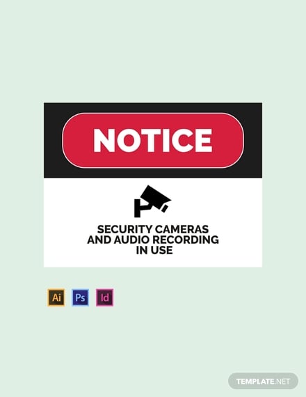 free security sign template
