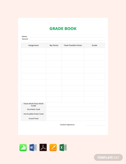 Grade Sheet Template - 37+ Word, Excel, PDF Documents Download | Free ...