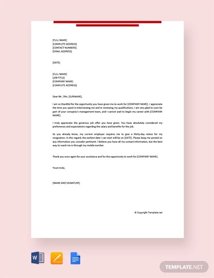 free thank you letter to recruiter after job offer