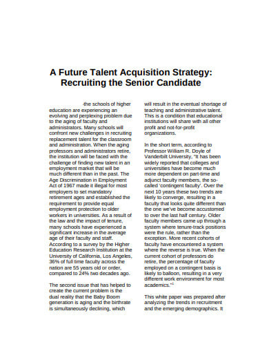 future talent acquisition strategy