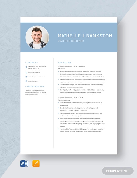 35+ Ideas For Graphic Designer Resume Sample Word Format ...