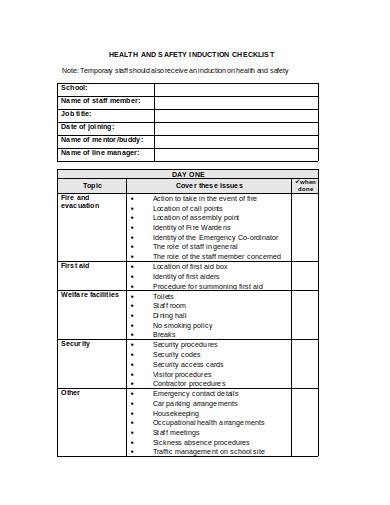 Induction Programme For Care Workers