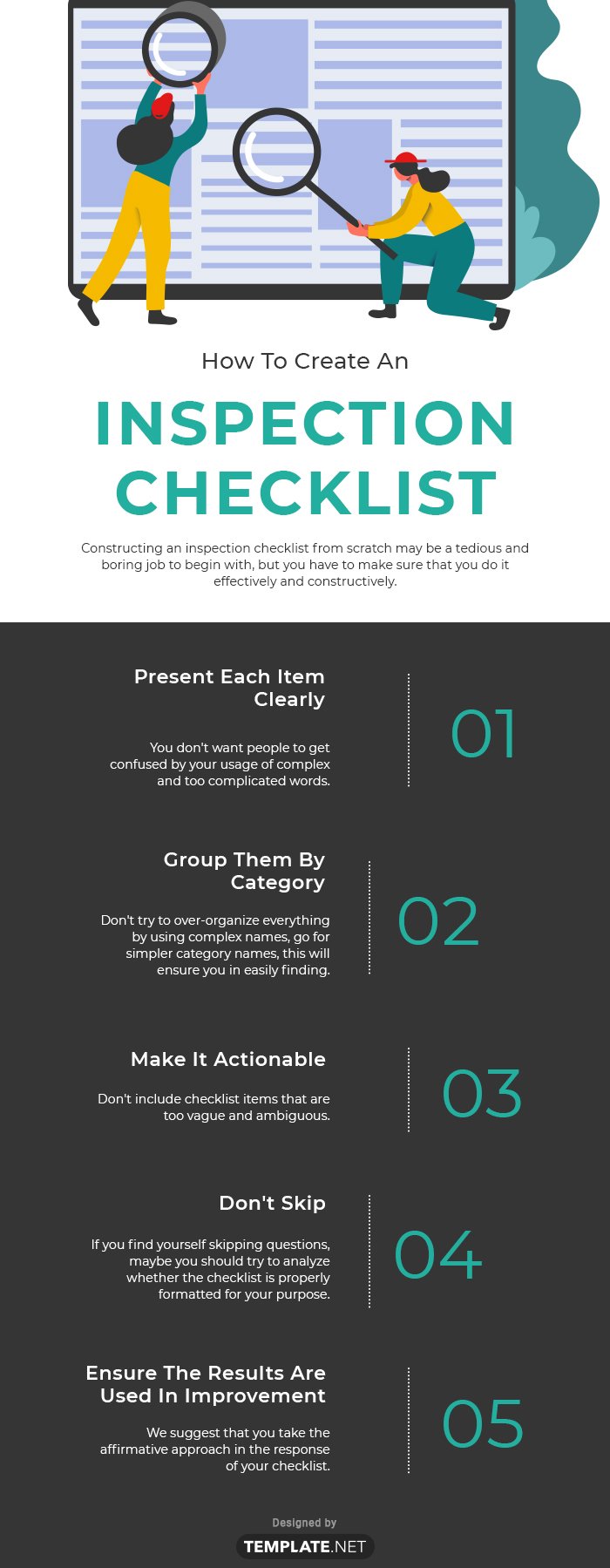 inspection checklist template