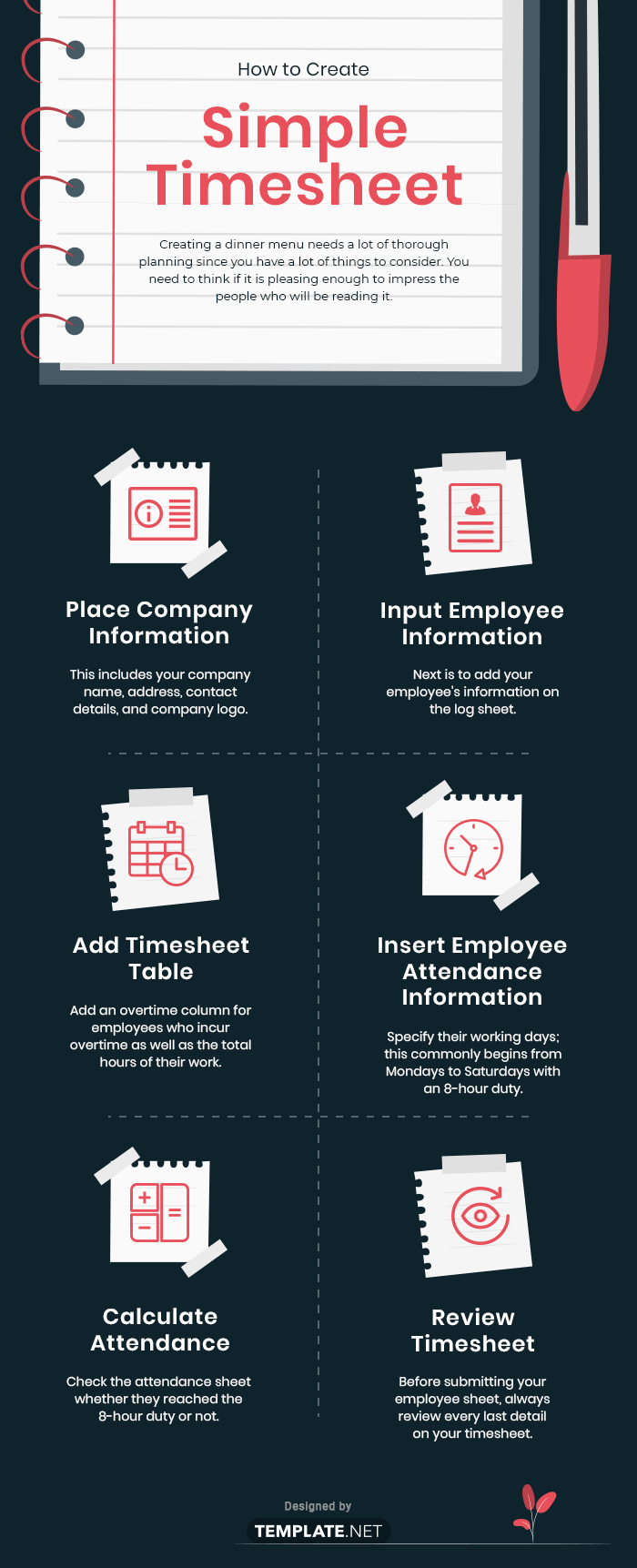 simple timesheet template