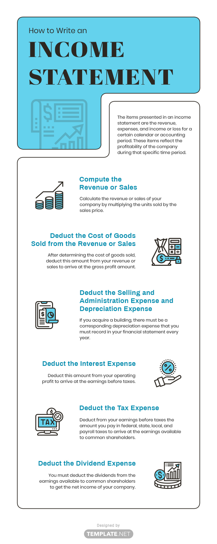 income statement template