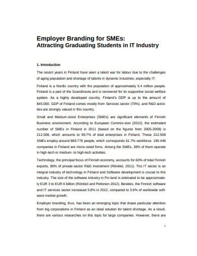 it industry employer branding strategy