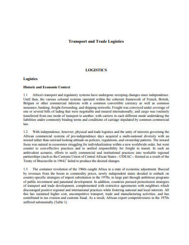 import and export transport trade logistics template