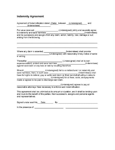 indemnity-agreement-form