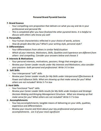 individual-personal-branding-pyramid-exercise