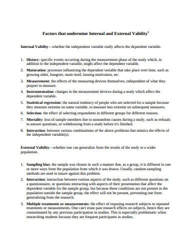 internal and external validity example