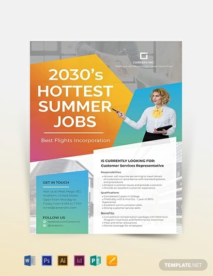job advertising flyer template