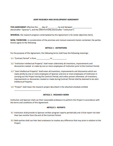 case study agreement template