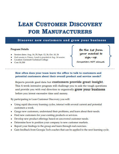 lean customer discovery