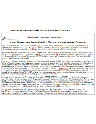 local control and accountability plan template