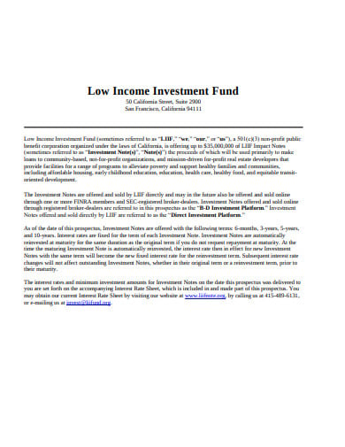 low income investing