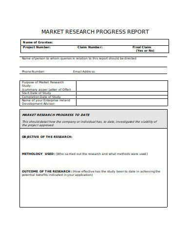 market-research-progress-report-template