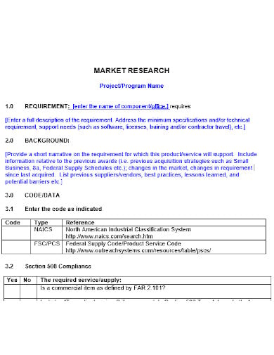 market research template in doc