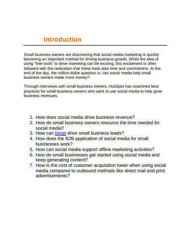 marketing business case study template