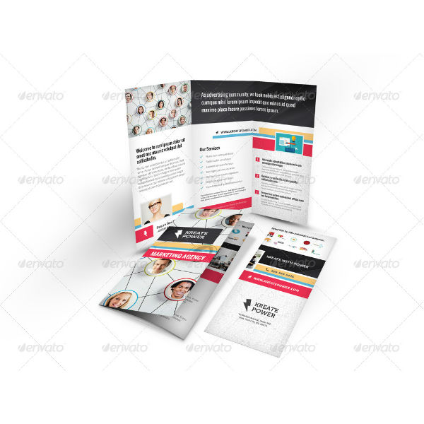 marketing and advertising trifold brochure