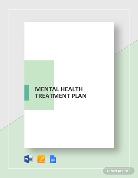 mental health treatment plan