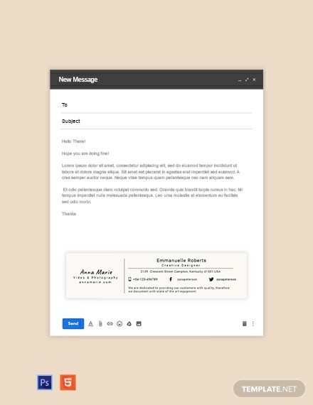 minimal business email signature template 440x570