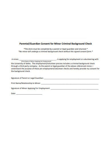 11 Criminal Background Check Form Templates In Pdf Doc 0858