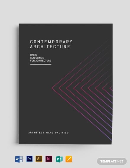 modern book cover template